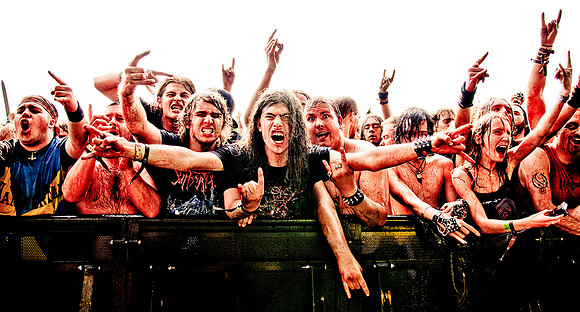 Bloodstock festival crowd during GWAR 2010